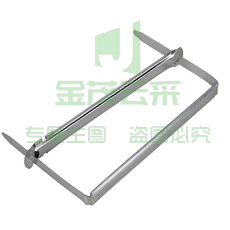 得力(deli)5549五金装订夹80MM(金属色)(50套/盒) 1盒