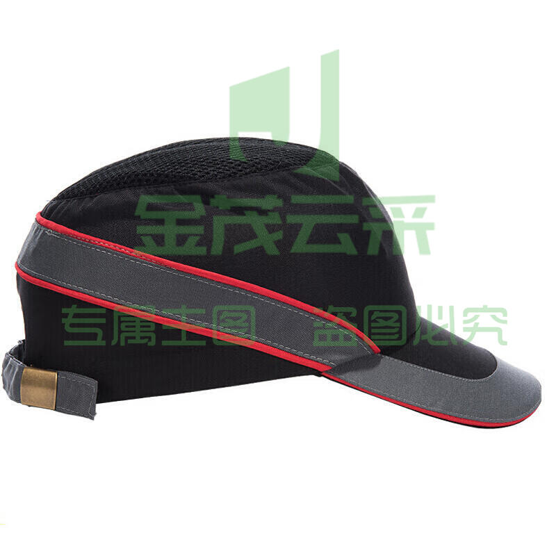 代尔塔 轻型防撞帽 HDPE减震帽壳 防撞 轻盈透气 7CM帽檐；102110-黑色
