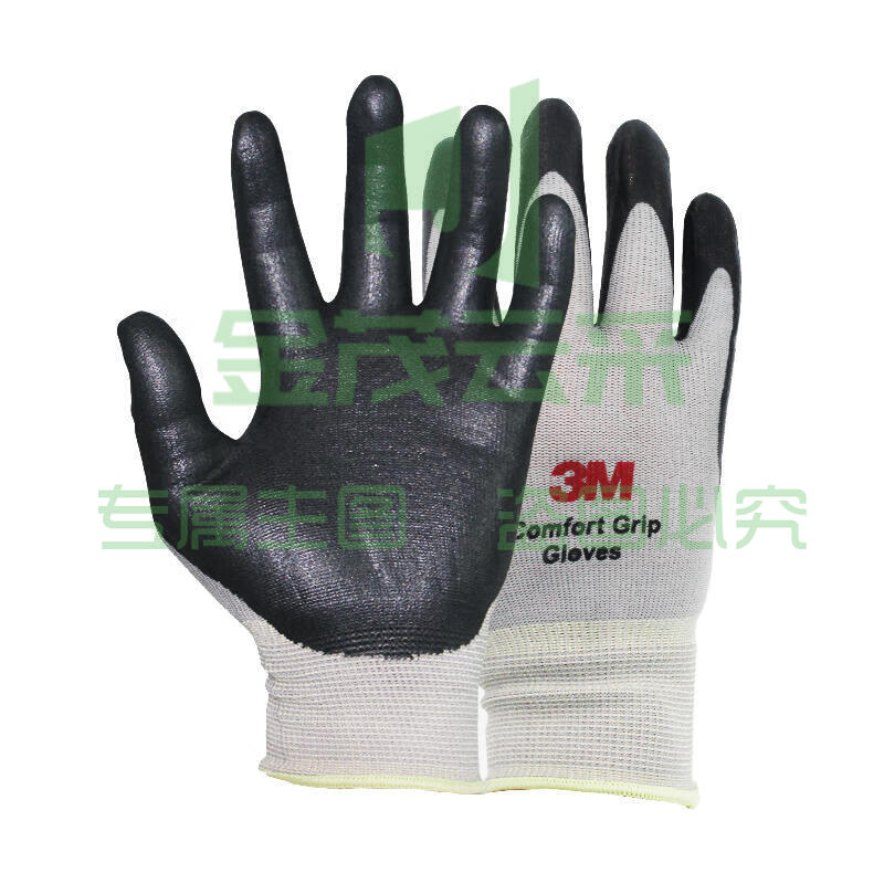 3M 舒适型防滑耐磨手套,灰色(M-XL号可选)