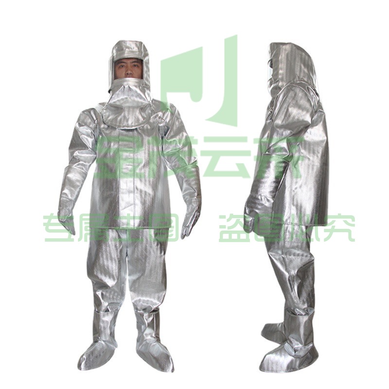 君御铝箔隔热服连体分体阻燃耐高温1000度阻燃服防烫防辐射炼钢服-C3002连体不带背囊