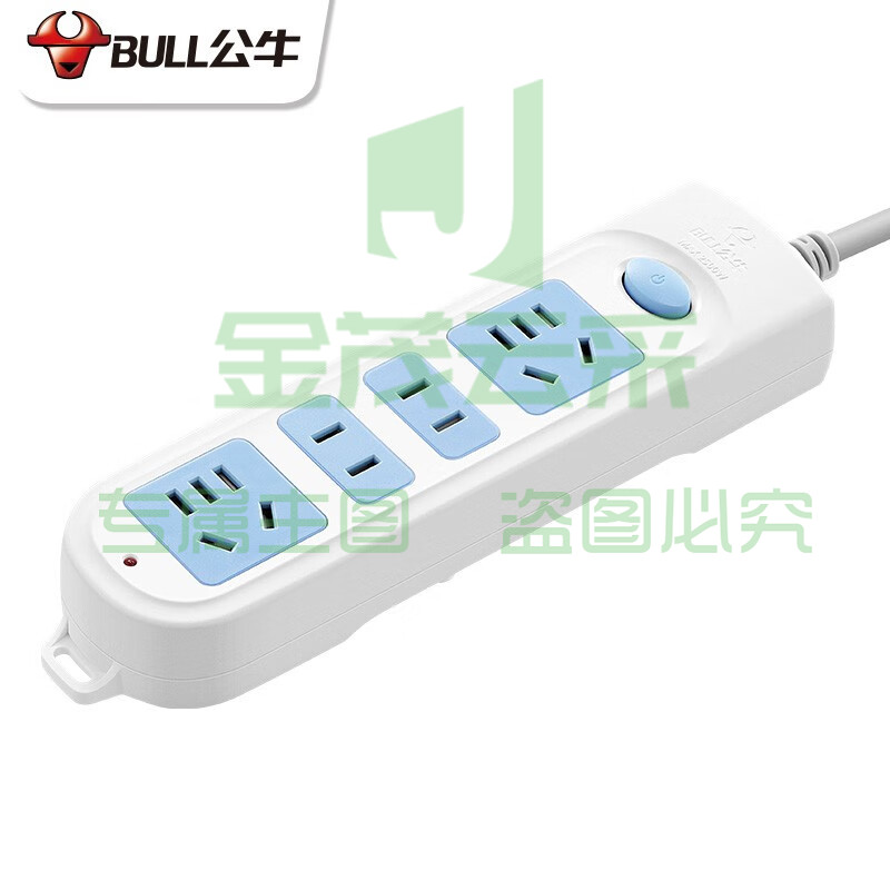 公牛GN-607 4位总控全长3米插排接线板插座