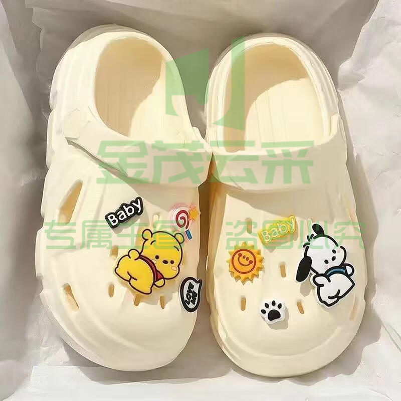 回力 洞洞鞋 厚底防滑沙滩卡通凉鞋
