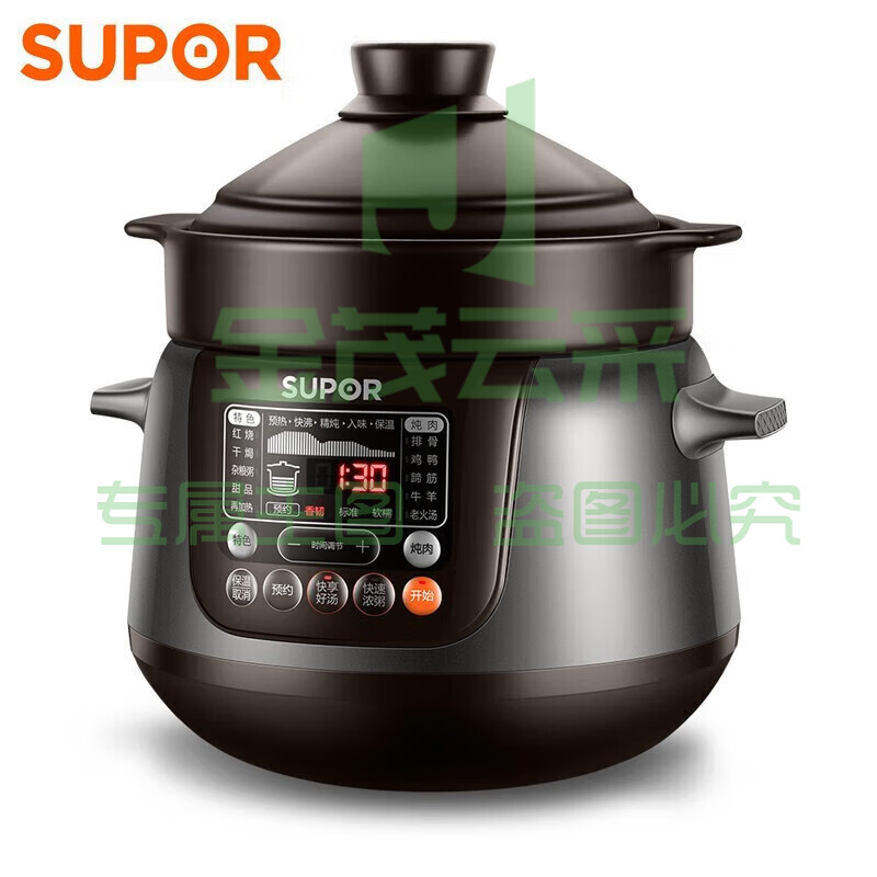 苏泊尔(SUPOR)电炖锅5升家用电炖盅精控快炖电砂锅耐高温内胆炖汤养生煮粥煲汤锅智能预约