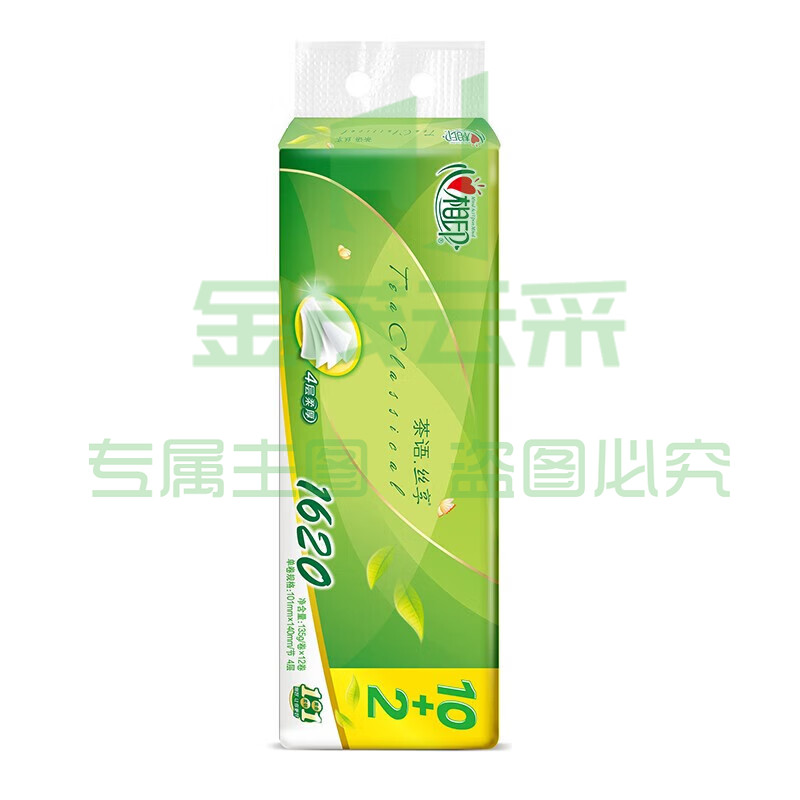 心相印 卷纸BT2812 4层12卷/提(135g/卷) 茶语丝享卷纸卫生纸