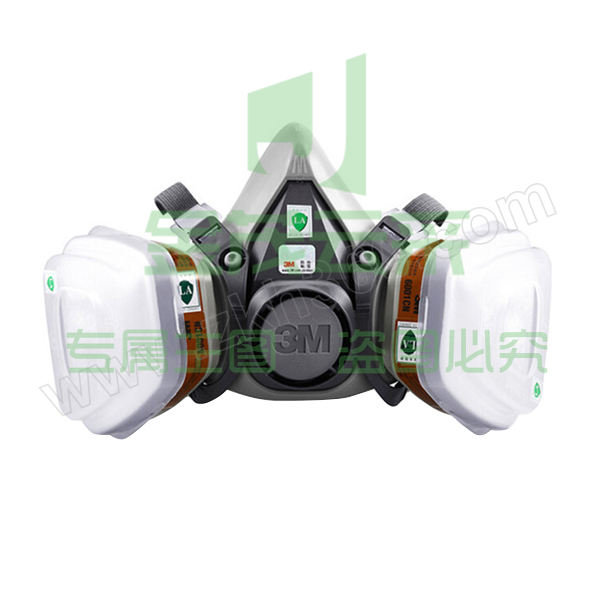 3M 6000系列防毒套装 620E 防护有机气体/蒸汽 含6200半面罩×1+6001CN滤毒盒×2+5N11CN预过滤棉×2+501滤棉盖×2 1套 销售单位：套