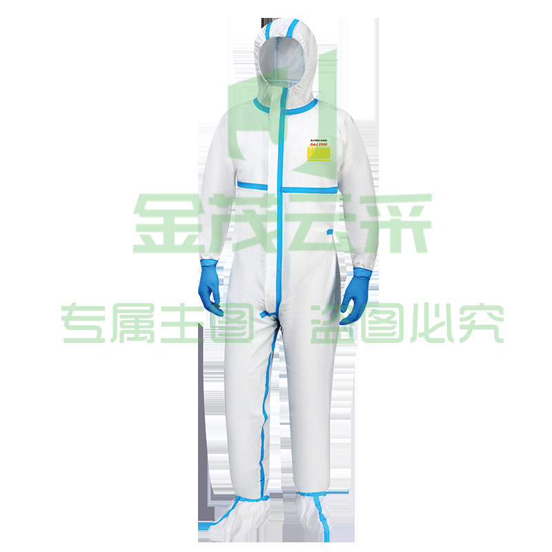 君御GAJ2500疫情防护服胶条型连体病毒微生物检查隔离衣非灭菌