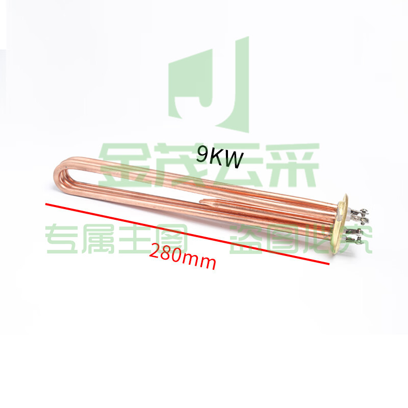 DN40六角头加热管   加热棒 全铜380V9KW