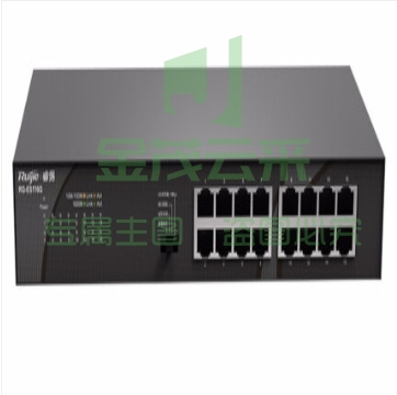 锐捷（Ruijie）16口交换机 非网管网线分线器 RG-ES116G 千兆