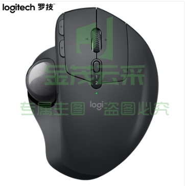 罗技 蓝牙无线鼠标MX ERGO轨迹球鼠标优联可调节转轴 充电外设 深灰