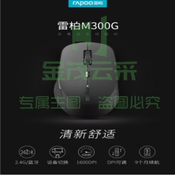 雷柏（Rapoo） M300G 无线蓝牙鼠标