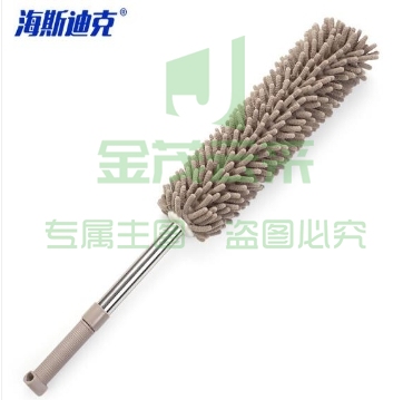 海斯迪克 HZL-36 雪尼尔除尘掸可伸缩除尘掸 汽车扫灰清洁工具 卡其色.