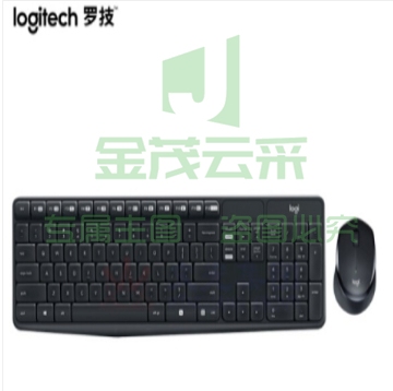 罗技(Logitech)MK315 键鼠套装 无线键鼠套装办公键鼠套装 静音 全尺寸 黑色(.208)