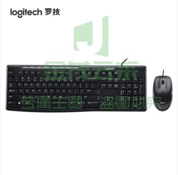 罗技（Logitech） MK200 有线键鼠套装 办公键鼠 黑色