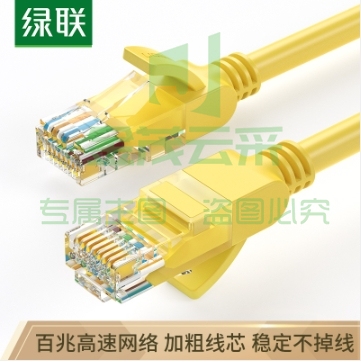绿联（UGREEN）超五类网线 Cat5e超5类成品线 电脑宽带连接百兆网络 非屏蔽八芯8芯双绞跳线10米 30642