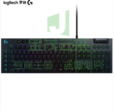 罗技（G）G813游戏键盘 超薄矮轴 有线键盘 RGB炫光电竞LOL魔兽世界 拉丝铝面板 全尺寸119键 L轴 类红轴