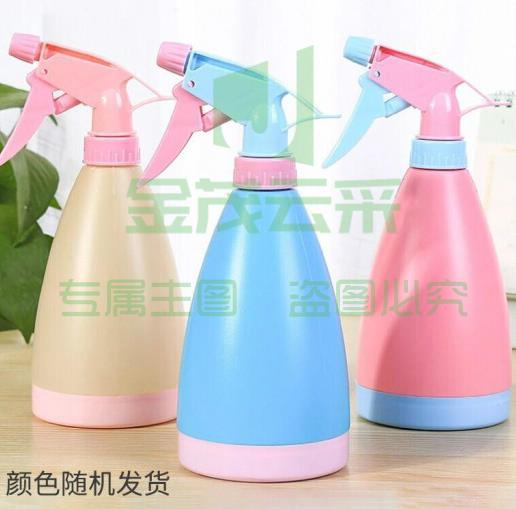 青意萱 84酒精消毒喷壶糖果色透明色小喷壶 家用消毒浇水喷壶手压式浇花塑料壶 糖果色喷壶500ml(1个装)