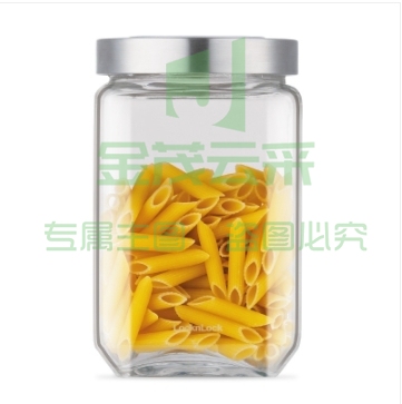 乐扣乐扣（LOCKnLOCK）LLG106 玻璃储物罐密封罐 收纳储物容器 厨房食品储存器皿 1.7L
