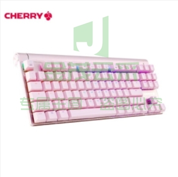 樱桃（CHERRY）MX8.0 G80-3888HYAEU-9粉 有线键盘 87键RGB背光 粉色 樱桃红轴
