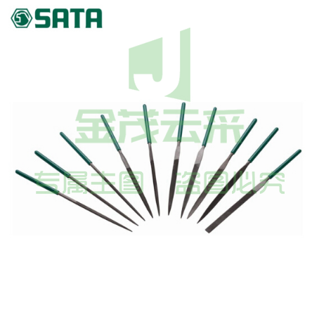 世达(SATA)10件套什锦锉3x140MM/10件套小锉刀钢锉组合套装 03801