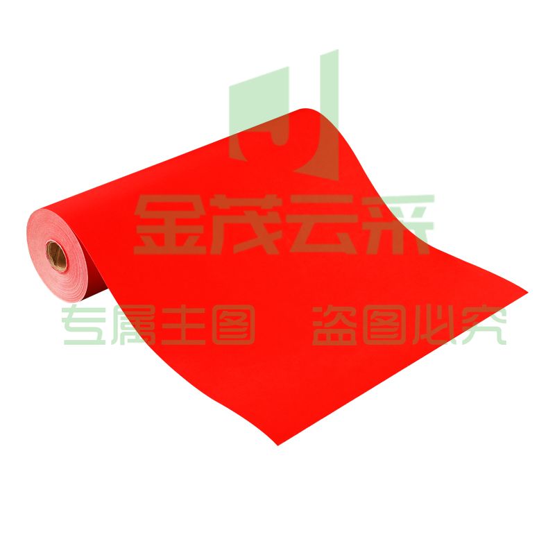 对联纸万年红纯红蜡染加厚80克春联对联纸结婚乔迁春节家用红纸双层夹宣半生熟长卷毛笔书法剪纸空白手写春联40厘米宽 X 50米长【纯红素面】