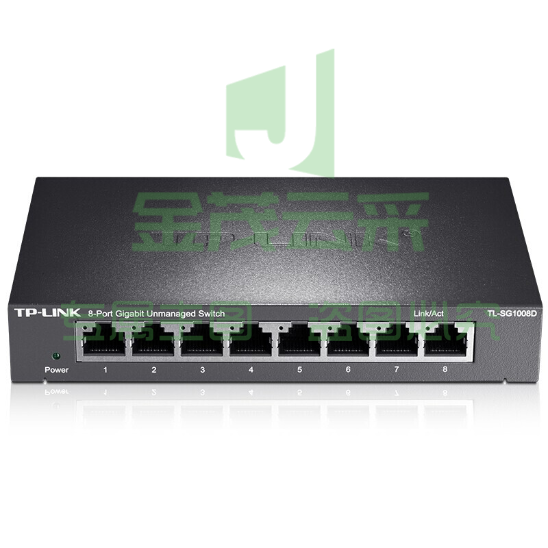 TP-LINK 8口千兆交换机 企业级交换器 监控网络网线分线器 分流器TL-SG1008D