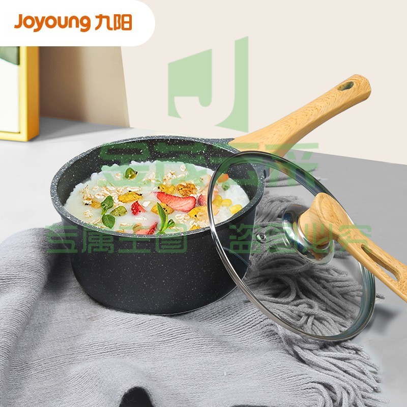 九阳(Joyoung)麦饭石色奶锅不粘锅18cm TLB1853D (