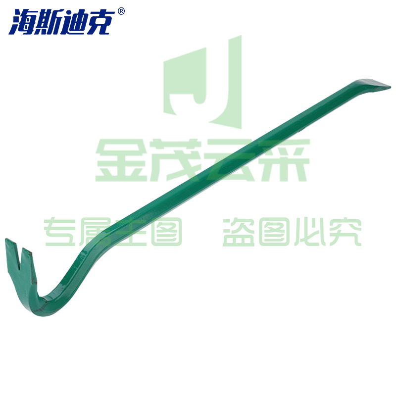 海斯迪克 消防两用撬棍 600*16mm 起钉器 特种钢撬杠撬棒多功能起钉器