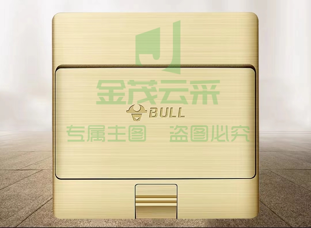 公牛开关插座面板地插座全铜防水五孔阻尼式