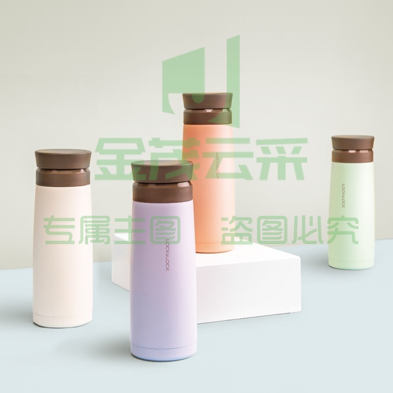 乐扣乐扣(lock&amp;lock)保温杯不锈钢便携水杯情侣杯 380ML LHC4194(个)  (
