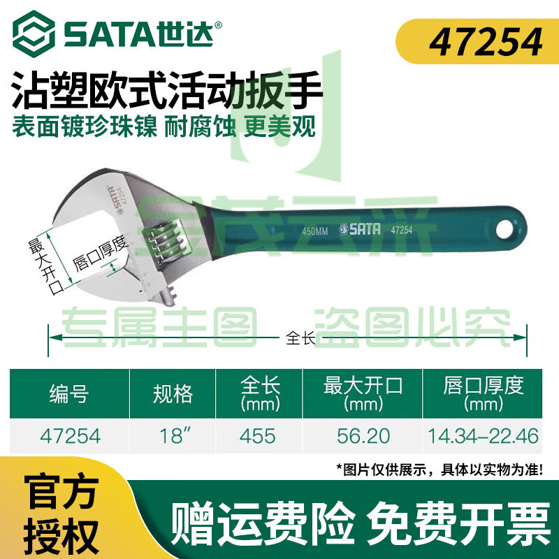 小扳手迷你活动扳手小型大开口活络扳手活口扳手小号18沾塑柄(开口量56mm)