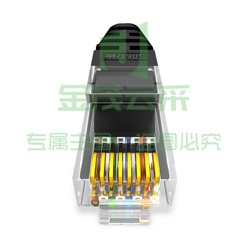 山泽(SAMZHE)HBL-6350六类千兆网络跳线宽带线黑色35米 (
