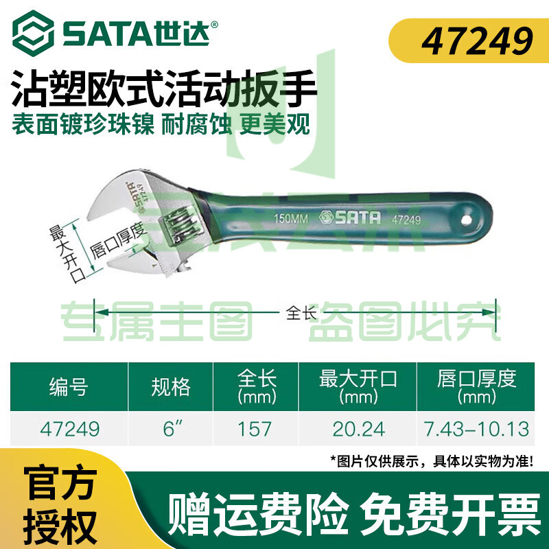 小扳手迷你活动扳手小型大开口活络扳手活口扳手小号6沾塑柄(开口量20mm)