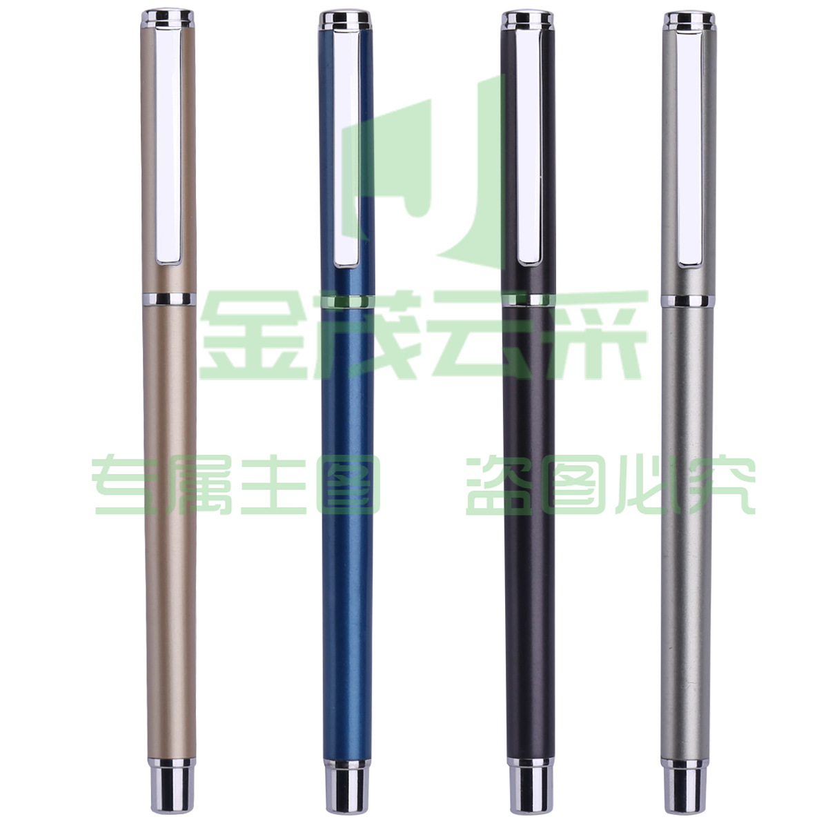 得力S82-01中性笔0.5mm子弹头(金属灰)