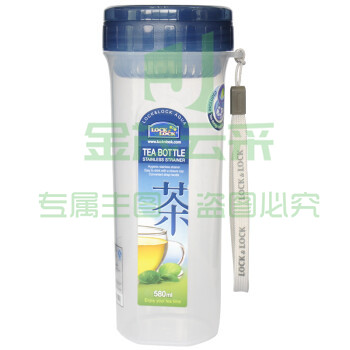 乐扣乐扣HPL935D 塑料水杯PP5号材质 便携防漏户外运动水壶 蓝色 580ml