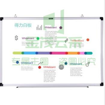 得力(deli) 7852 40cm×60cm写字板白板挂式办公磁性教学板