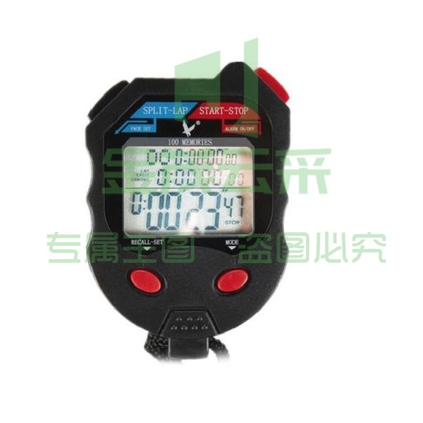 天福秒表 PC100D三排100道秒表 比赛计时器 运动计时多功能跑表