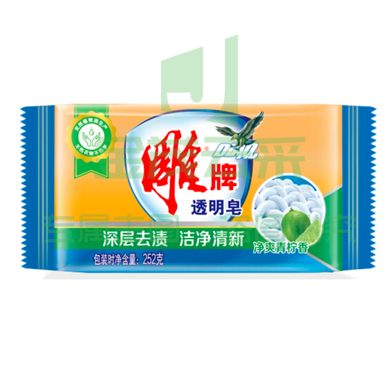 雕牌 252g 透明皂 洗衣皂 肥皂 青柠飘香