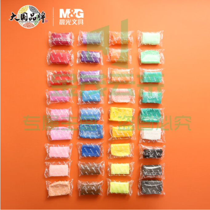 晨光(M&G)文具36色超轻粘土彩泥橡皮泥4D 儿童手工DIY玩具 袋装AKE03988