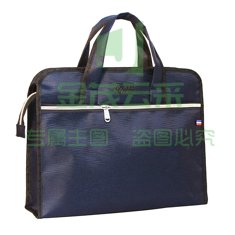 斯莫尔(SIMOER)SL-522 黑色 大容量商务文件袋手提资料袋立体文件包公文包会议袋培训包 蓝色-厂家直发可定制