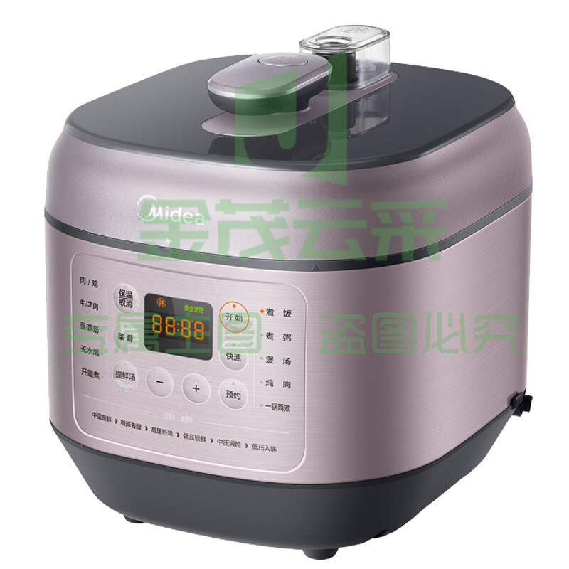美的（Midea）电压力锅家用5L双内胆一锅双煮 排气不粘锅无水焗开盖住汤粥饭蒸煮MY-EYL5041