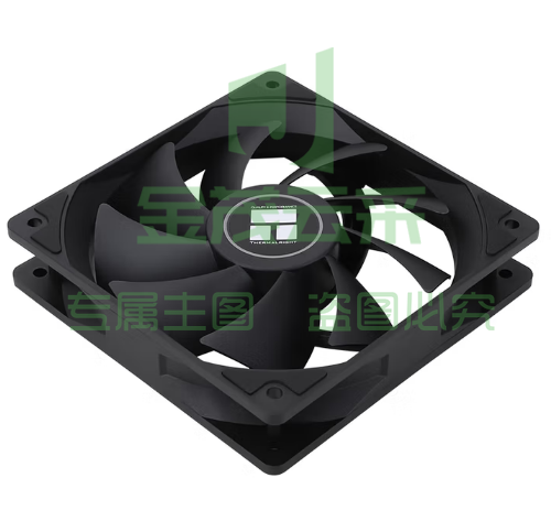 Thermalright(利民) TL-C12C 黑色12cm入门级风压扇 经典磁稳S-FDB轴承 50CM 4PIN串接PWM接头 1550转速