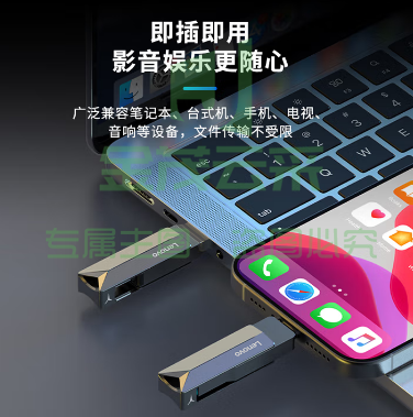 联想（Lenovo）256G 手机U盘 Type-C USB3.2 双接口旋转优盘 金属耐用 商务办公必备 Y200系列