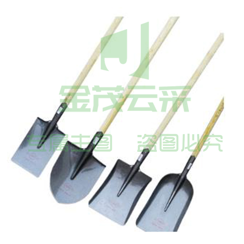 铁锨 军印全钢加厚大铁锹锰钢尖方平头 农用挖土种花钢锹户外铲子